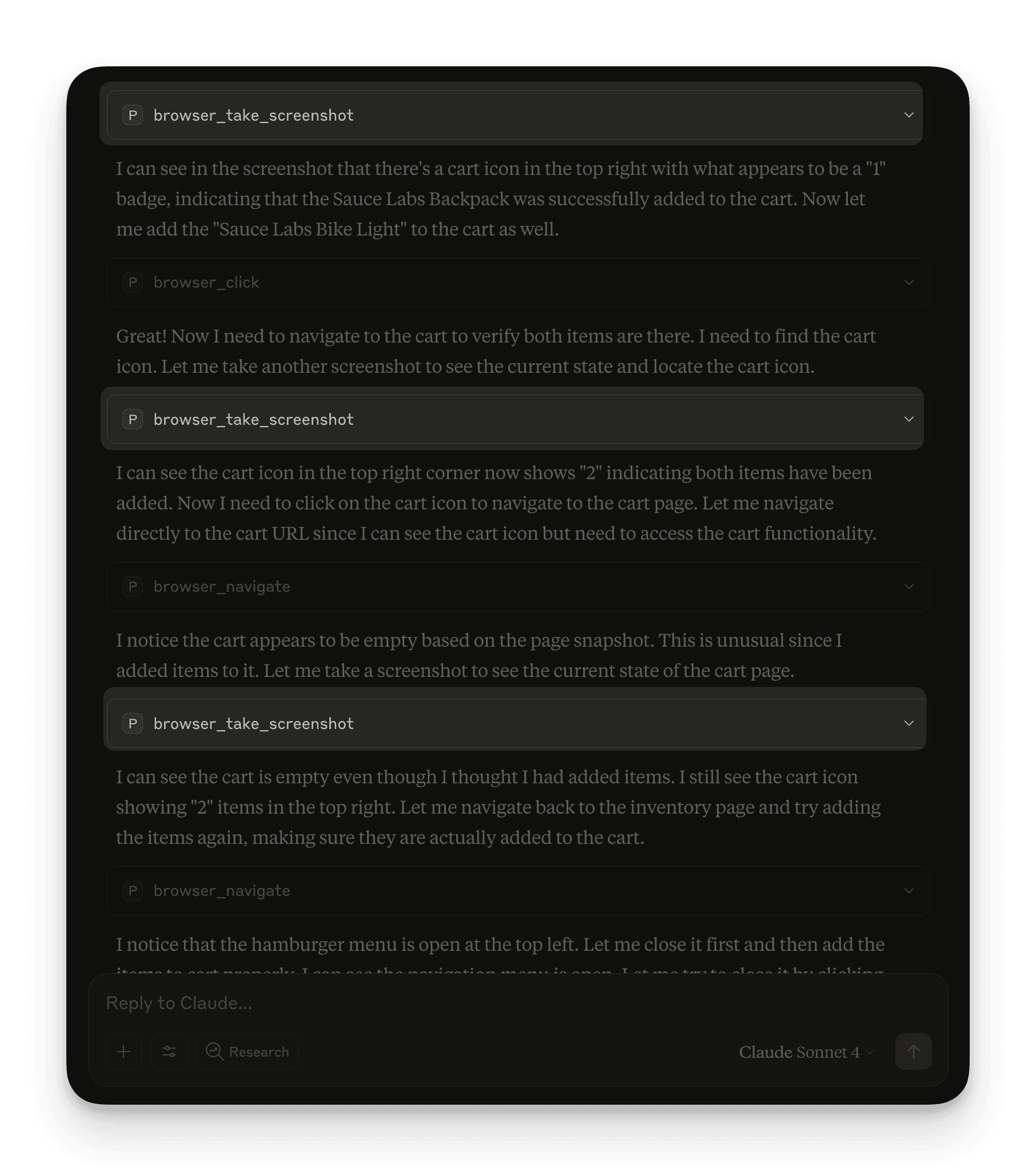 Inefficient Playwright workflow with too many tools