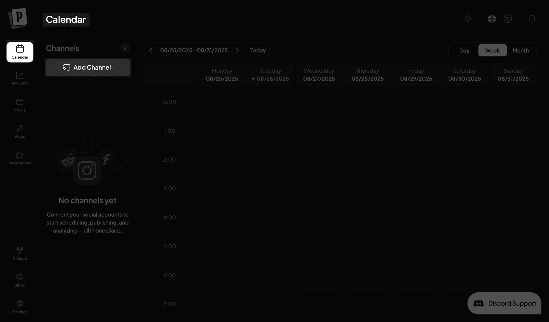 Adding social media channel