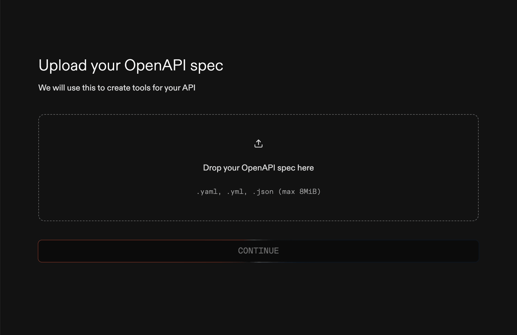 Generate toolsets from your API